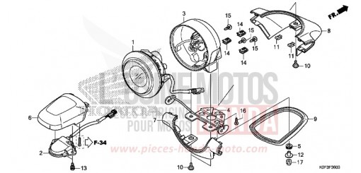 FEU ARRIERE Z125MAK de 2019
